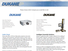 Tablet Screenshot of dukane.com